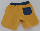 جينجرسنابس شورت ولادي قطن قصير أصفر/أزرق داكن
