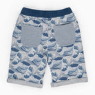 جينجرسنابس شورت ولادي بنقشة أمواج كامو أزرق