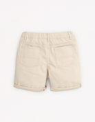 جينجرسنابس شورت ولادي سادة برباط منقوش البيج