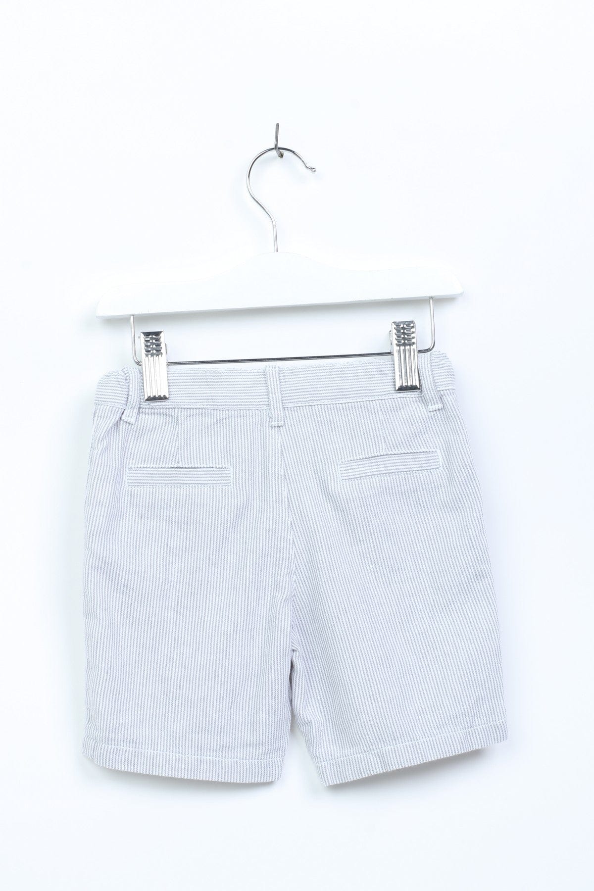 جينجرسنابس شورت أولادي خروج مخطط بجيوب أمامية رمادي