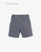 جينجرسنابس شورت ولادي منقوش بربطة مخططة أزرق