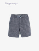 جينجرسنابس شورت ولادي منقوش بربطة مخططة أزرق