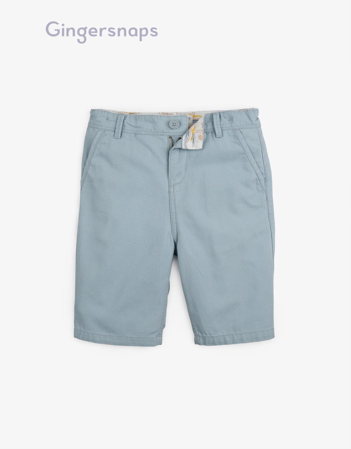 جينجرسنابس شورت سادة بجيوب جانبية أولادي أزرق