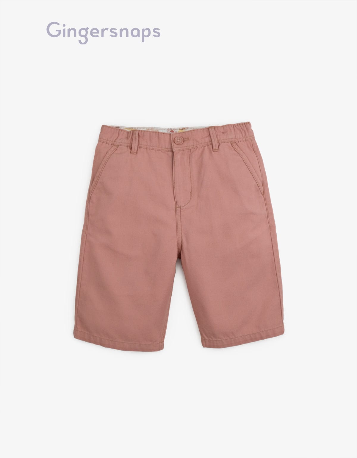 جينجرسنابس شورت سادة أولادي أحمر