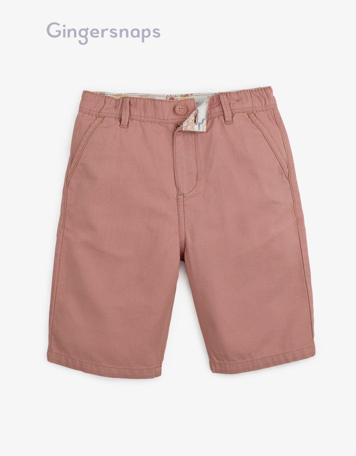 جينجرسنابس شورت سادة أولادي أحمر