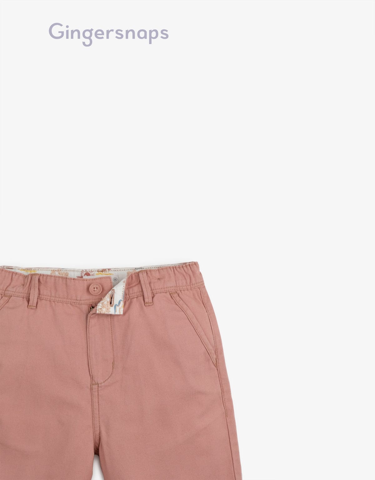 جينجرسنابس شورت سادة أولادي أحمر