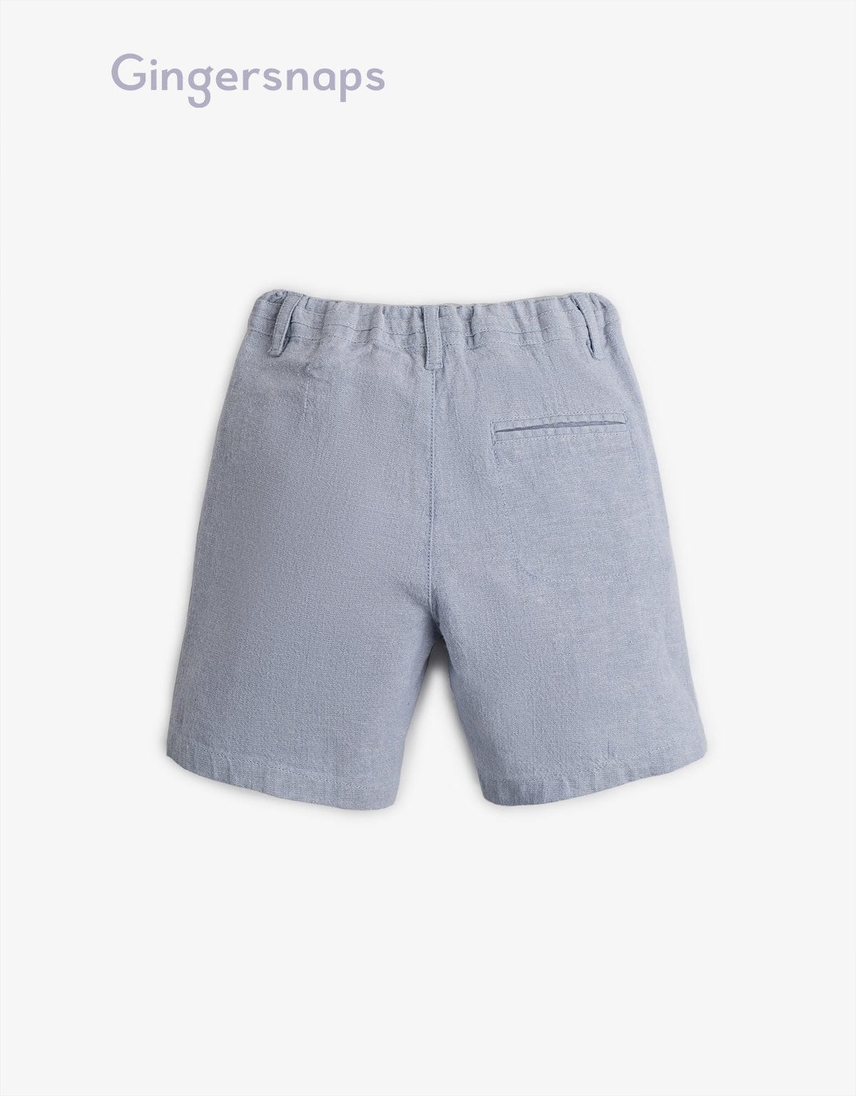 جينجرسنابس شورت ولادي سادة بربطة مخططة أزرق