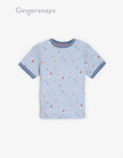 جينجرسنابس شورت ولادي قطن سادة أزرق