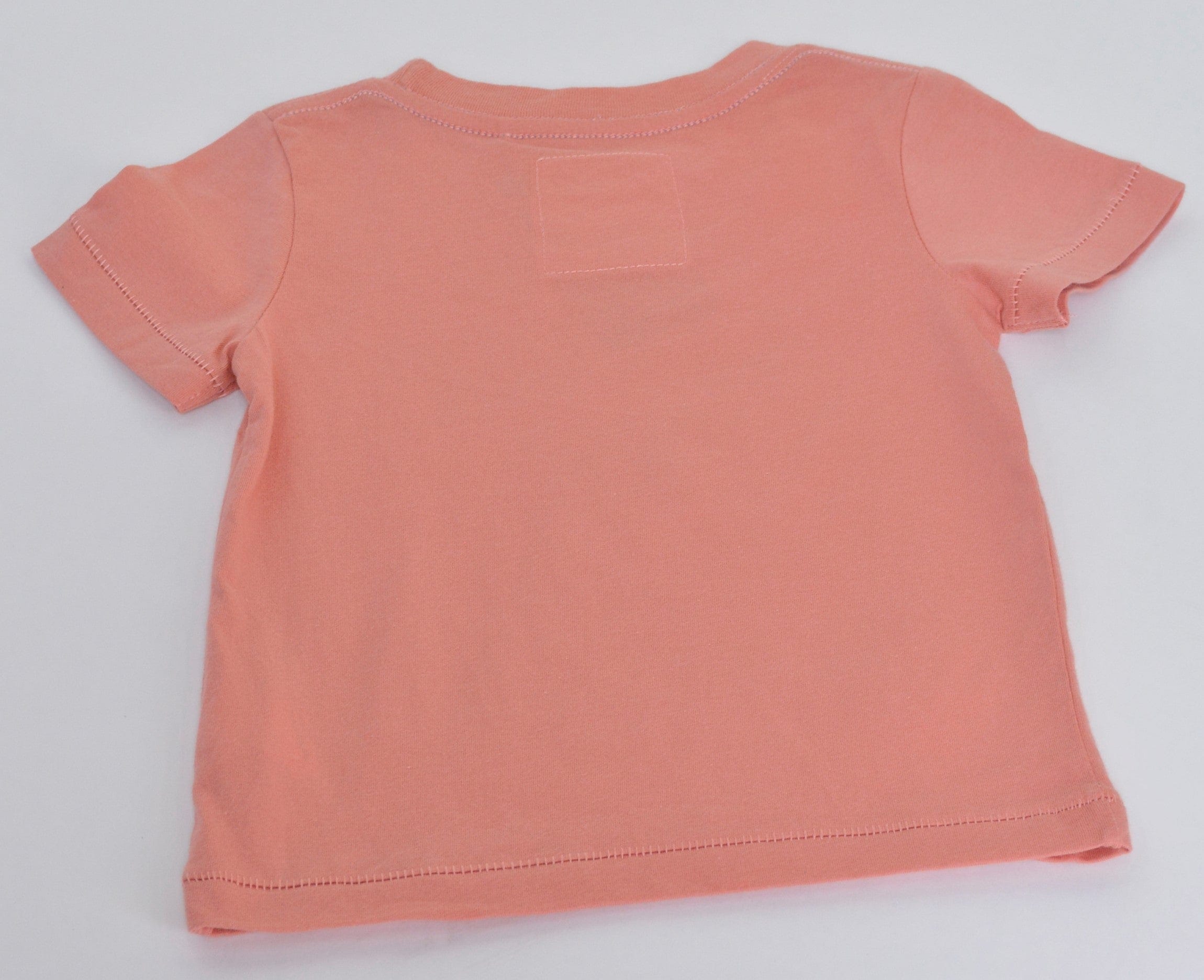 جينجرسنابس تيشيرت ولادي بطبعة أمامية نص كم مرجاني