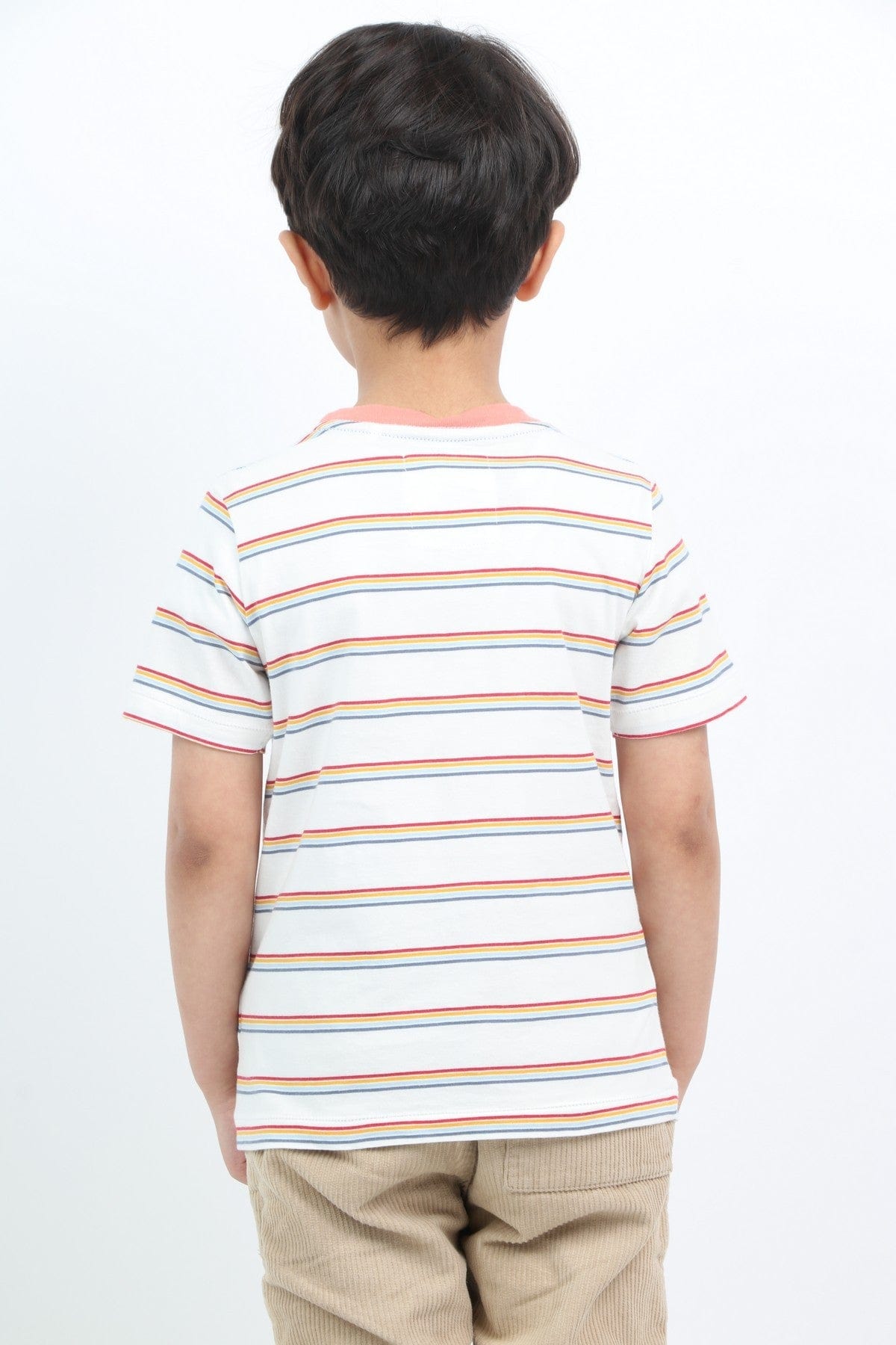 جينجرسنابس تي شيرت ولادي نص كم متعدد الألوان