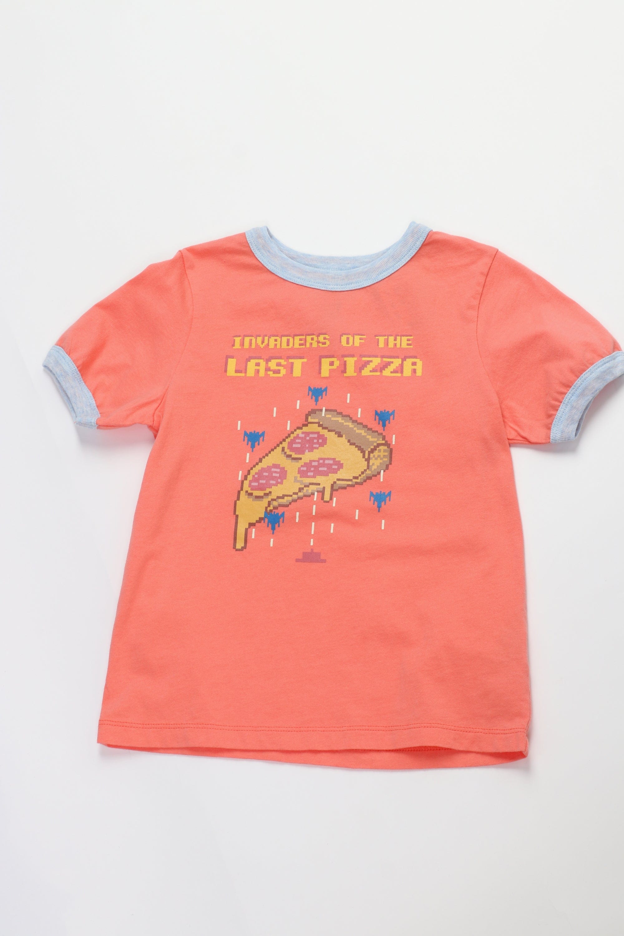 جينجرسنابس تي شيرت ولادي مطبوع نص كم أحمر