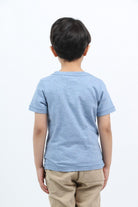 جينجرسنابس تي شيرت ولادي مطبوع بكم قصير أزرق