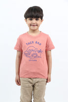 جينجرسنابس تي شيرت ولادي مزين بالخيوط نص كم وردي