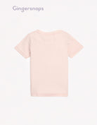 جينجرسنابس تي شيرت ولادي بطبعة أمامية كم قصير وردي