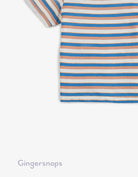 جينجرسنابس تي شيرت ولادي بخطوط عريضة أزرق