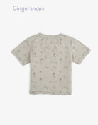 جينجرسنابس تي شيرت ولادي بطبعة أشجار أخضر