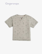 جينجرسنابس تي شيرت ولادي بطبعة أشجار أخضر