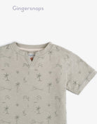 جينجرسنابس تي شيرت ولادي بطبعة أشجار أخضر