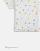 جينجرسنابس تي شيرت ولادي منقوش بكم قصير أبيض