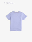 جينجرسنابس تي شيرت ولادي بطبعة أمامية بنفسجي