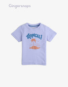 جينجرسنابس تي شيرت ولادي بطبعة أمامية بنفسجي