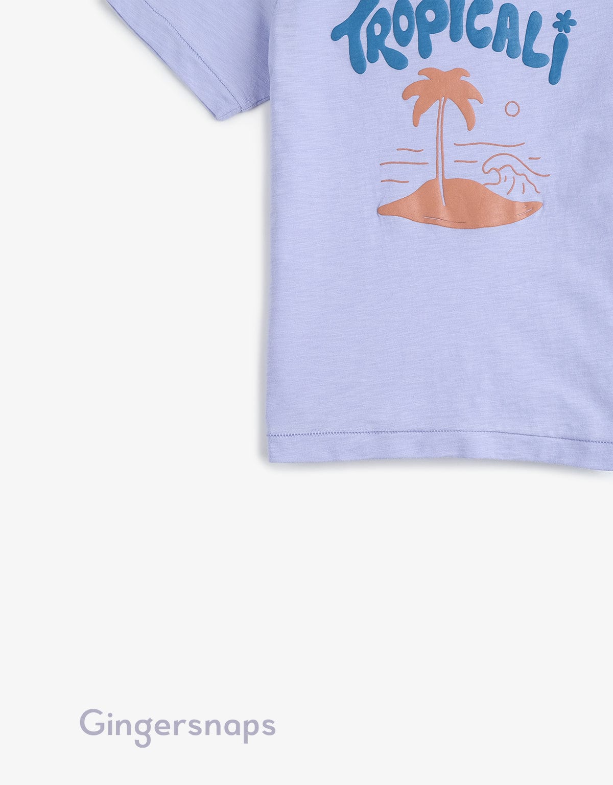 جينجرسنابس تي شيرت ولادي بطبعة أمامية بنفسجي