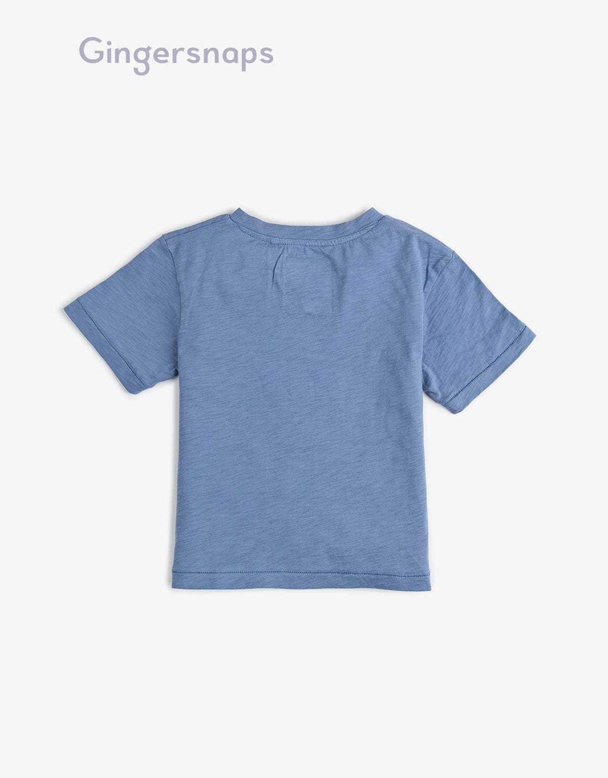 جينجرسنابس تي شيرت ولادي بطبعة أناناس وجملة أزرق