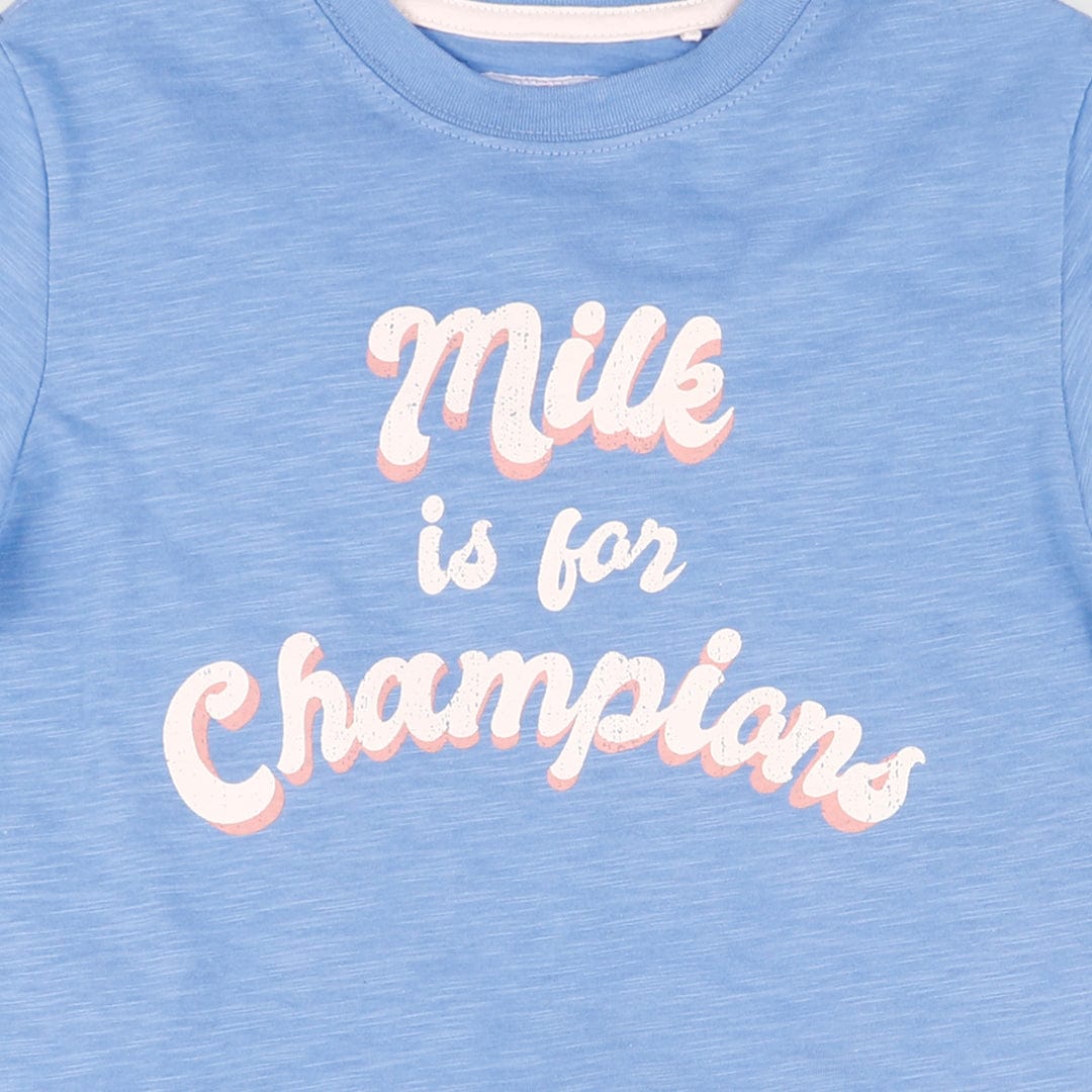 جينجرسنابس تي شيرت ولادي بطبعة أزرق سماوي