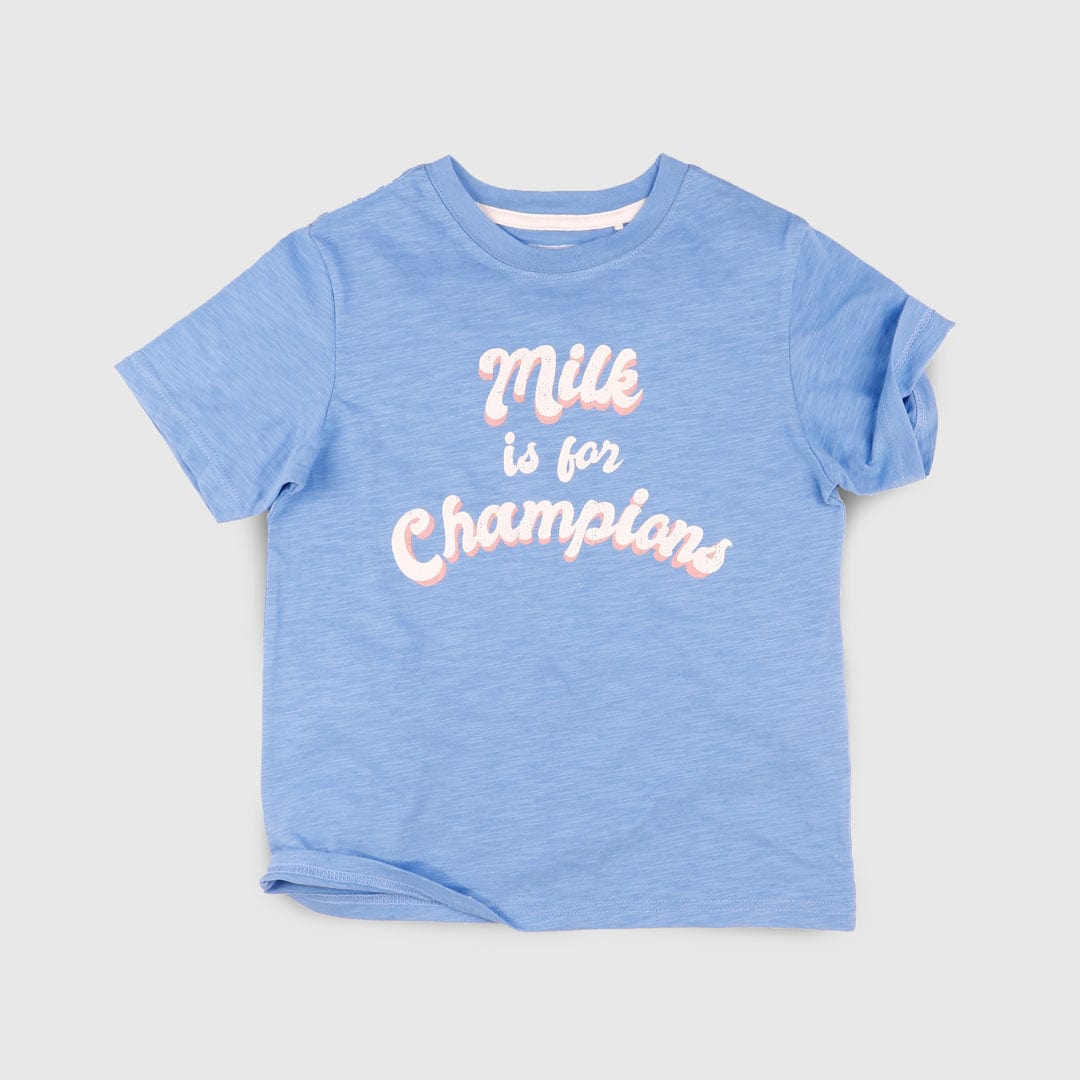 جينجرسنابس تي شيرت ولادي بطبعة أزرق سماوي