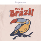 جينجرسنابس تي شيرت ولادي بطبعة امامية أبيض