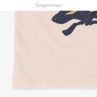 جينجرسنابس تي شيرت ولادي بطبعة امامية أبيض