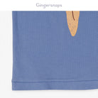 جينجرسنابس تي شيرت ولادي بطبعة طائر نص كم فيروزي