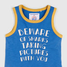 جينجرسنابس تانك توب ولادي كت مطبوع أزرق