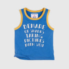 جينجرسنابس تانك توب ولادي كت مطبوع أزرق