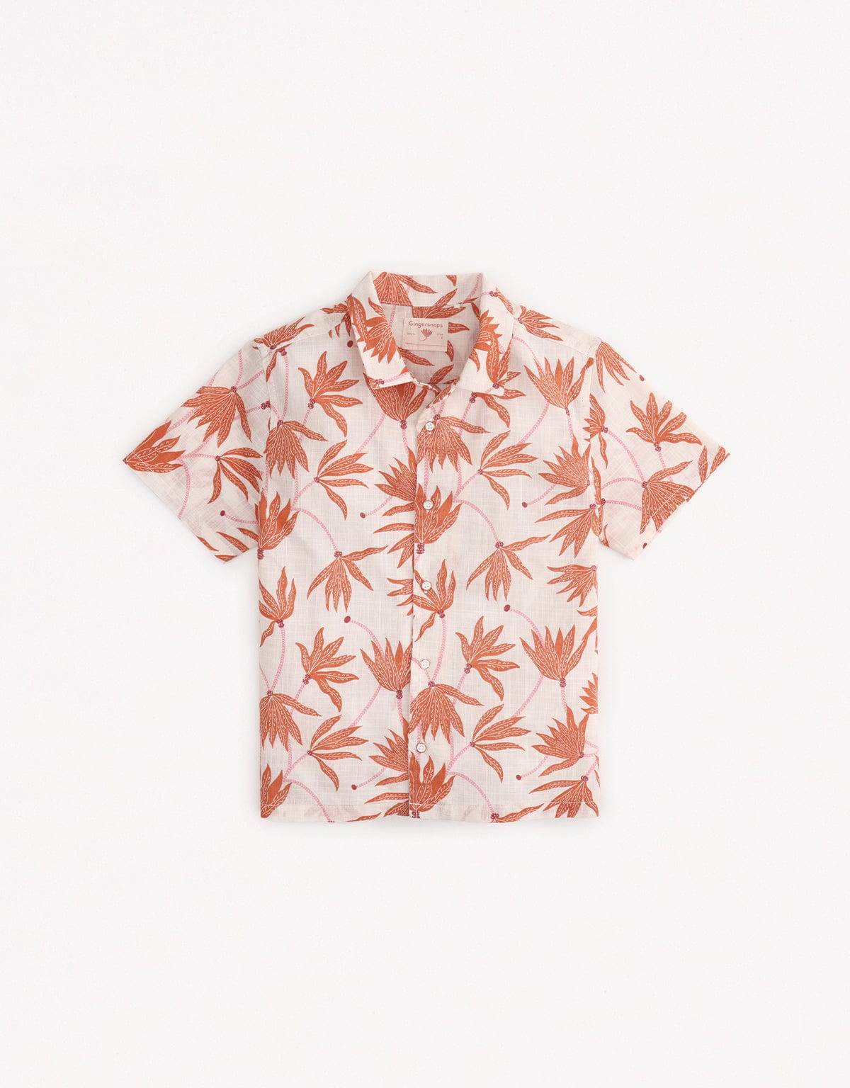 جينجرسنابس قميص سبعه مشجر نص كم أولادي متعدد الألوان