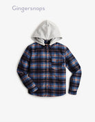 جينجرسنابس قميص هودي أولادي كاروهات متعدد الألوان