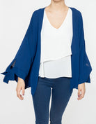 شانا كارديجان قصير مفتوح بأكمام طويلة برباط نسائي