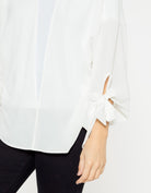 شانا كارديجان قصير مفتوح بأكمام طويلة برباط نسائي