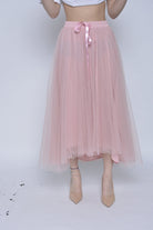 نتشي تنورة سهرة شيفون نفاش برباط ستان نسائية