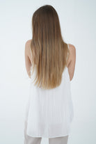 نتشي تانك توب بليسية مزين بدانتيل