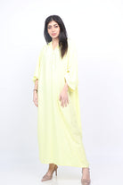 ديامانتين عباية سادة واسعة أكمام طويلة واسعة