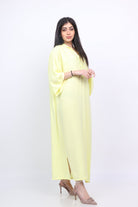 ديامانتين عباية سادة واسعة أكمام طويلة واسعة