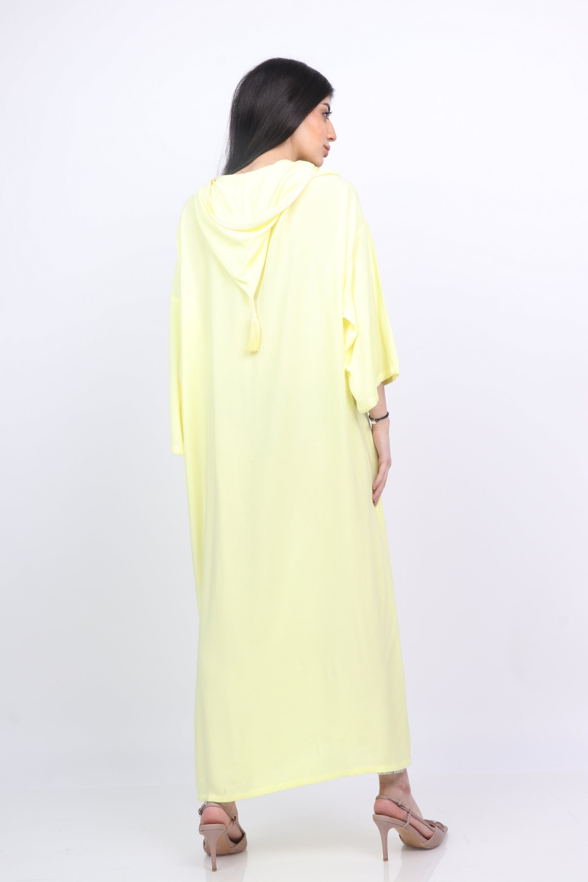 ديامانتين عباية سادة واسعة أكمام طويلة واسعة