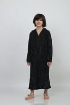 ديامانتين جلابية أطفال رقبة سبعة سهرة كم طويل بنات خليط