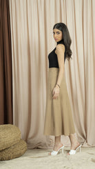 نتشي بلوزة نسائية صيفية بدون أكمام بنص رقبة