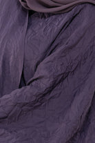 جوهرة عباية بلاك بيري إماراتي مفتوحة لف سادة بنفسجي