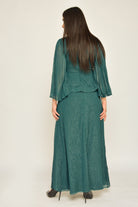 نتشي تنورة سهرة كلوش من الجانب طويلة نسائية