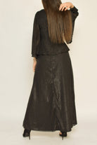 نتشي تنورة سهرة كلوش من الجانب طويلة نسائية