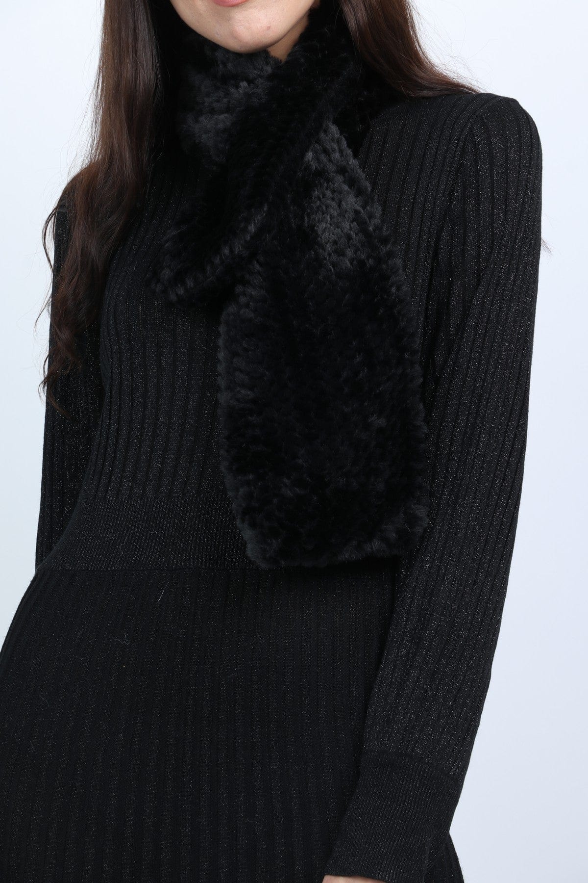 ميكا وشاح فرو سادة نسائي