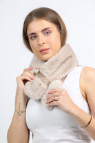 نتشي كوفية صغيرة فرو نسائية